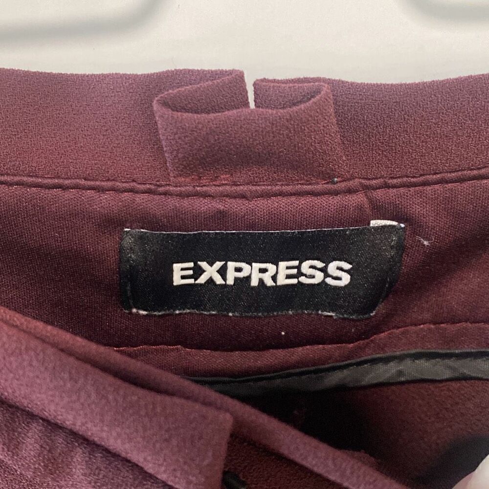 Express Womens Solid Belted Polyester Ankle High … - image 4